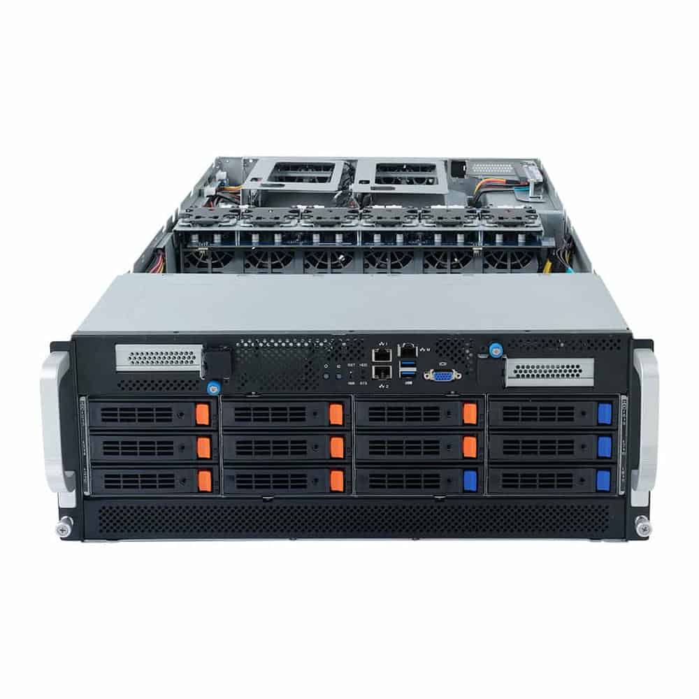 (image for) Gigabyte G492-Z51 2nd Gen EPYC Rome CPU 4U 12 Bay Barebone Server